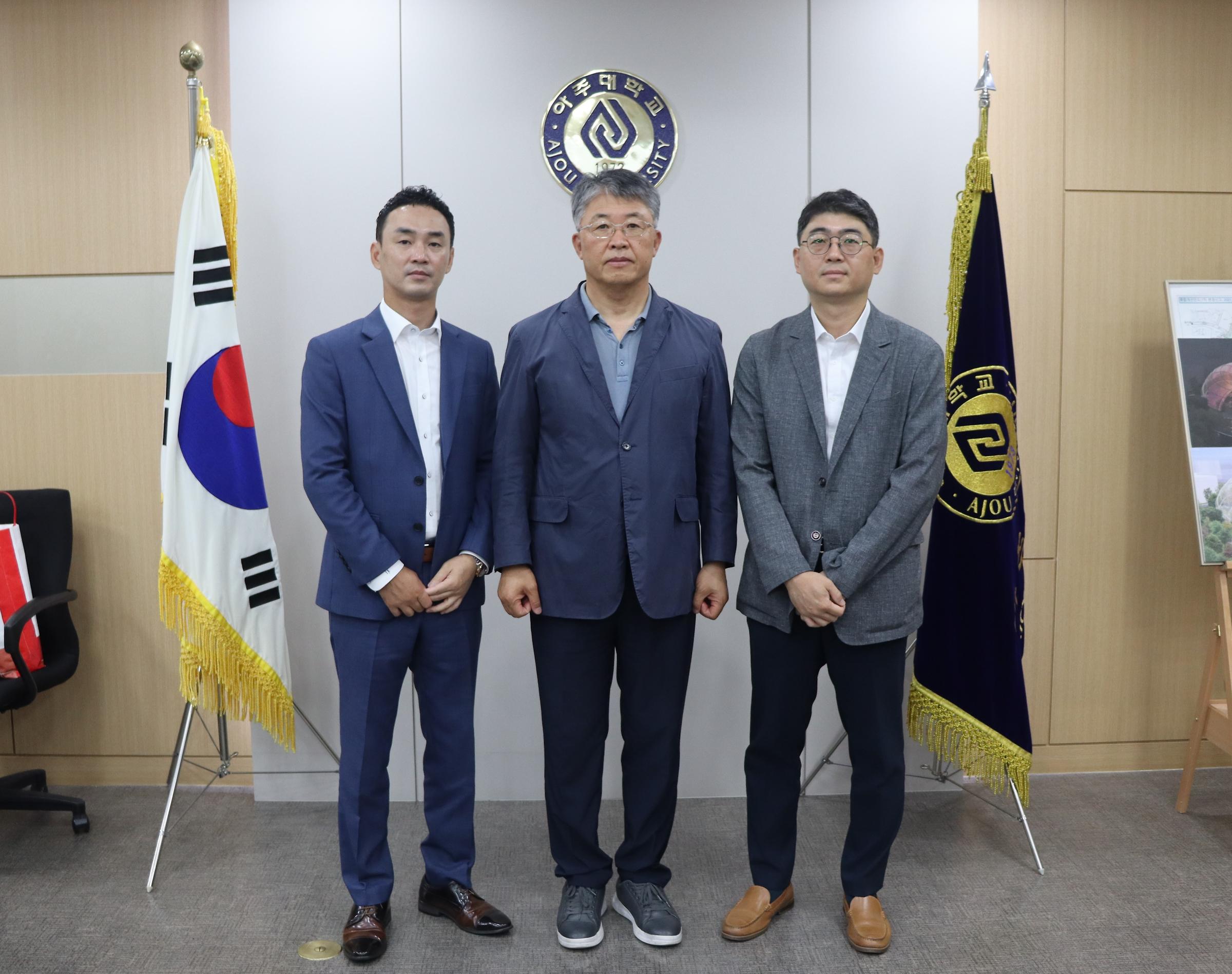 우리종합기술 허태현 대표이사, 주보근 상무 방문 | 아주대학교  우리종합기술 허태현 대표이사, 주보근 상무 방문 | 아주대학교