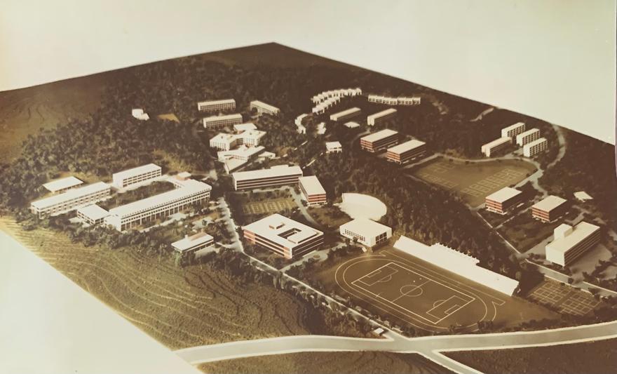 1980년 아주대학교 조감도