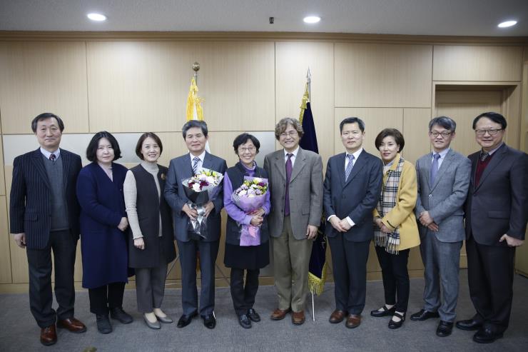 안성근·김혜숙·정희용·박돈서 기부자에 감사패